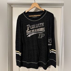 Colosseum Black Purdue Boilermakers Long Sleeve Shirt